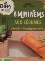 8 mini nems aux légumes