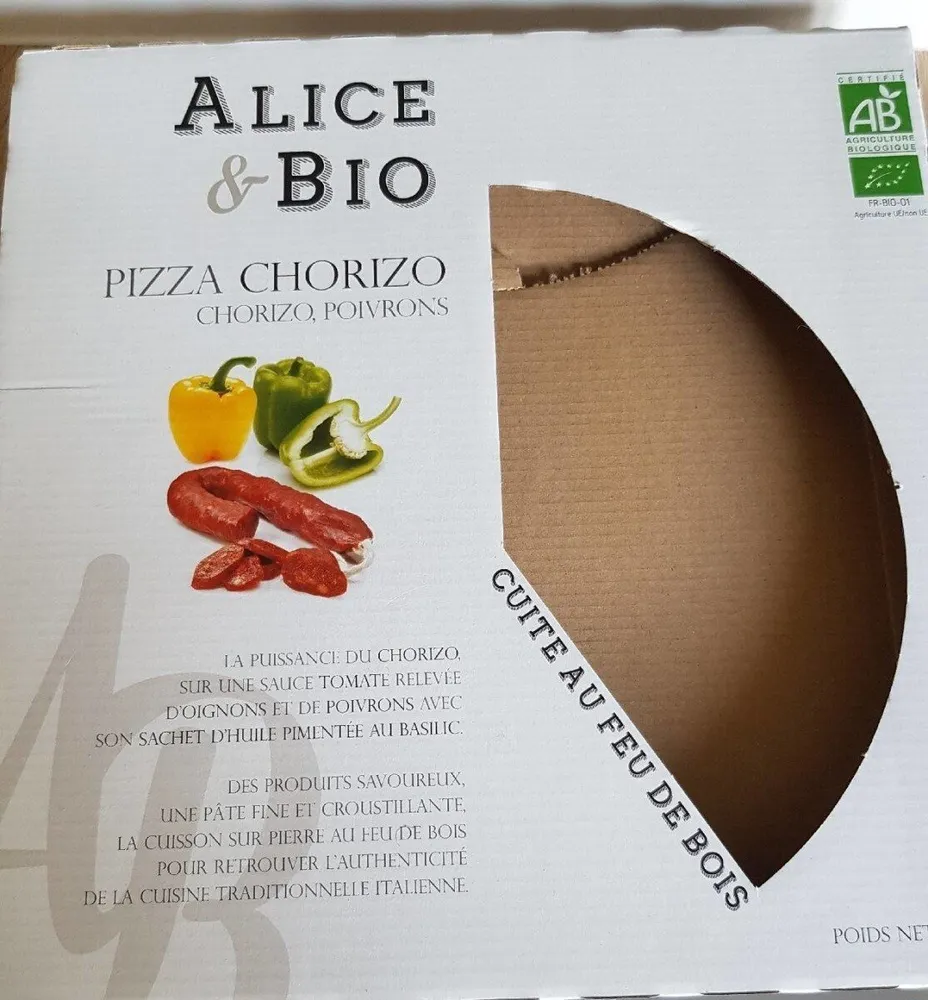 Pizza chorizo, poivrons
