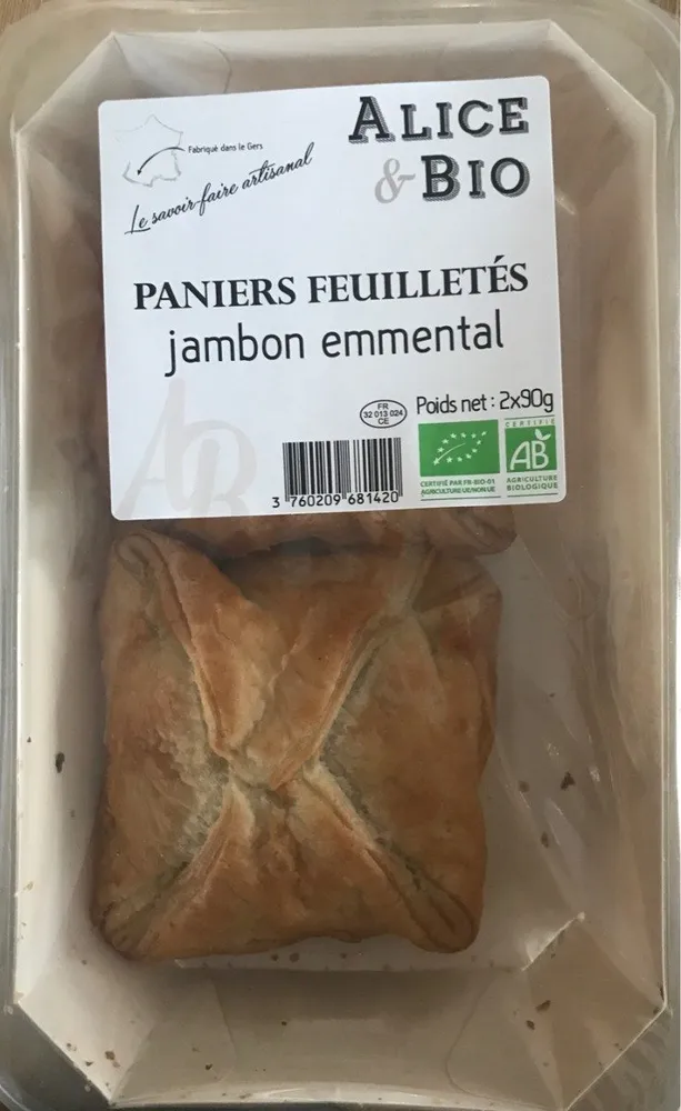 Paniers feuilletés