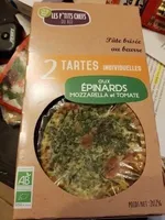 Tartes individuelles  aux épinards Mozzarella et  Tomate