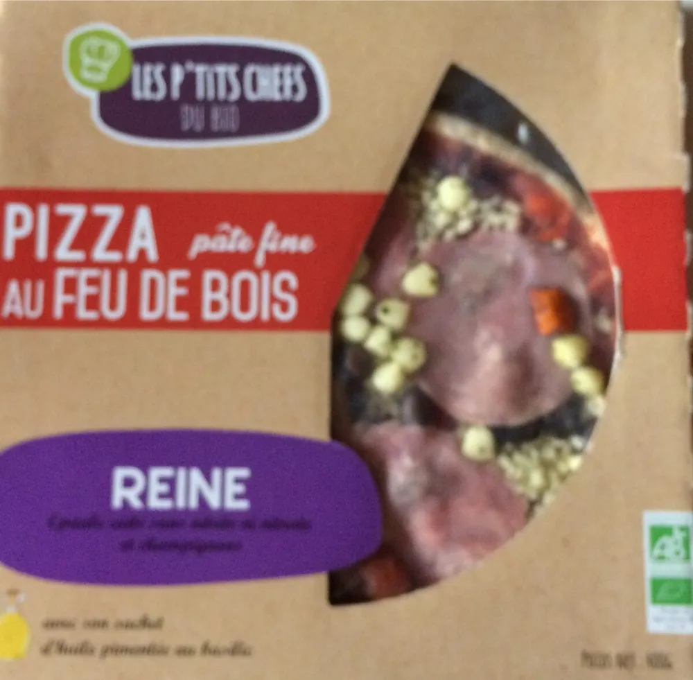 Pizza pate fine au feu de bois:reine