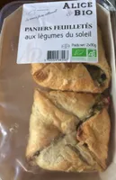 Paniers feuilletés aux légumes du soleil