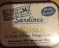 Sardines citron et huile d'olive, 115g