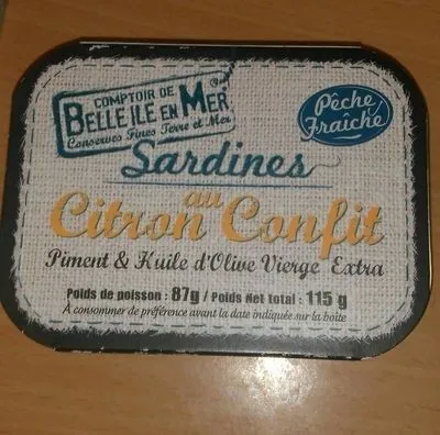 Sardine au citron confit et piment, 115g