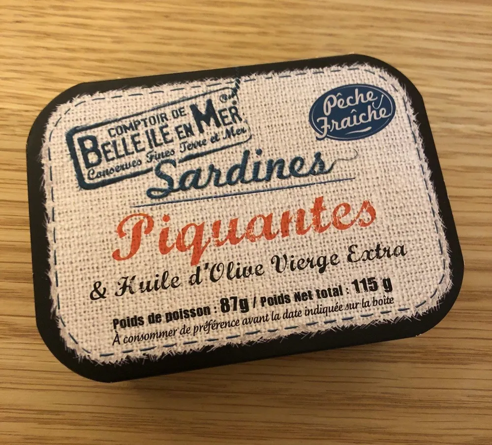 Sardines piquantes a l'huile d'olive vierge extra