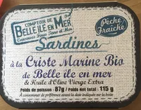 Sardines a la Criste Marine bio de belle ile en mer