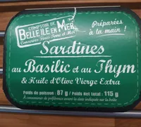 Sardines au basilic et au thym
