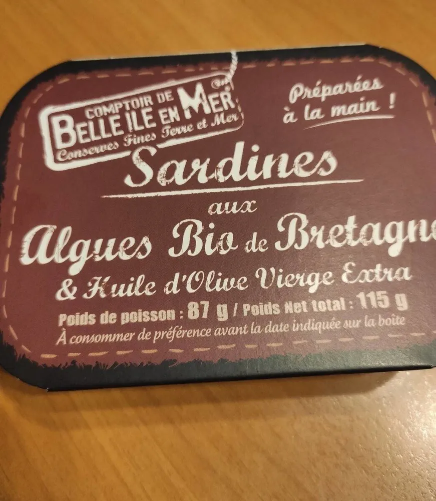 Sardines aux algues bio de Bretagne