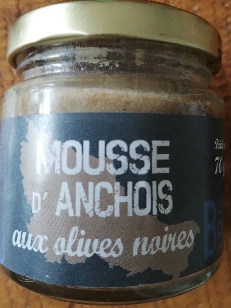 Mousse d'anchois aux olives noires