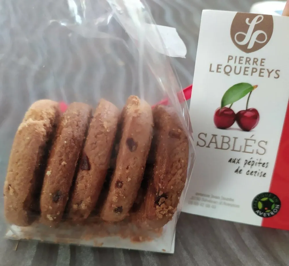 Sablés aux pépites de cerise