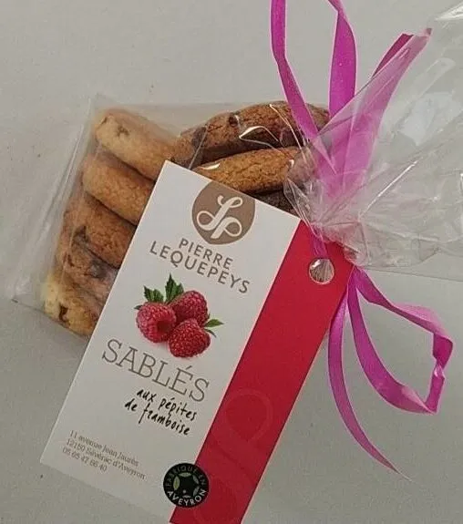 Sablés aux pépites de framboise