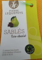 sablés poire chocolat
