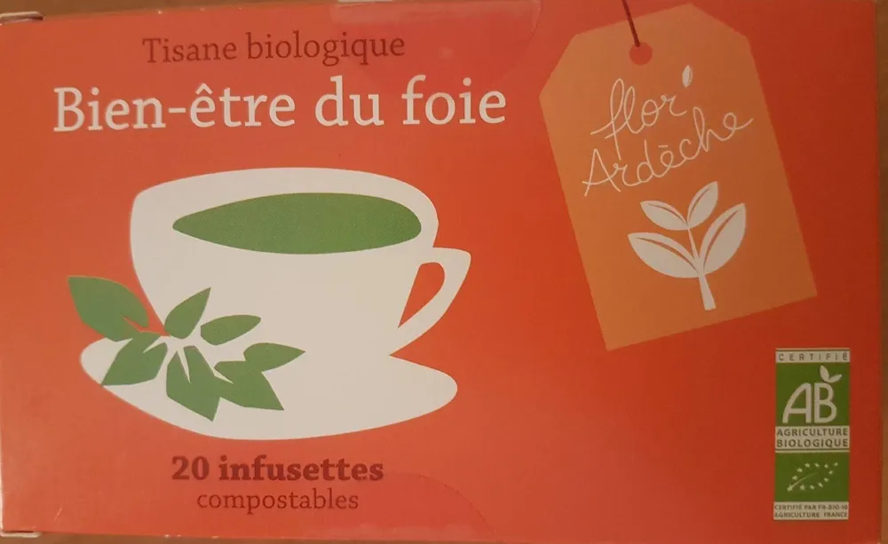 Tisane biologique Bien-être du foie Flot Ardèche