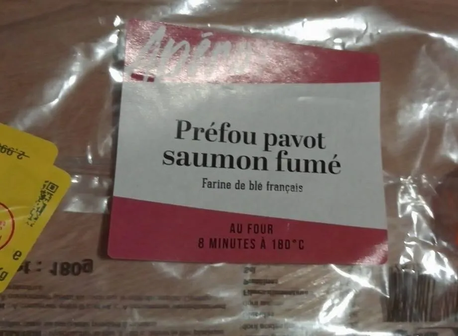 Préfou pavot saumon fumé