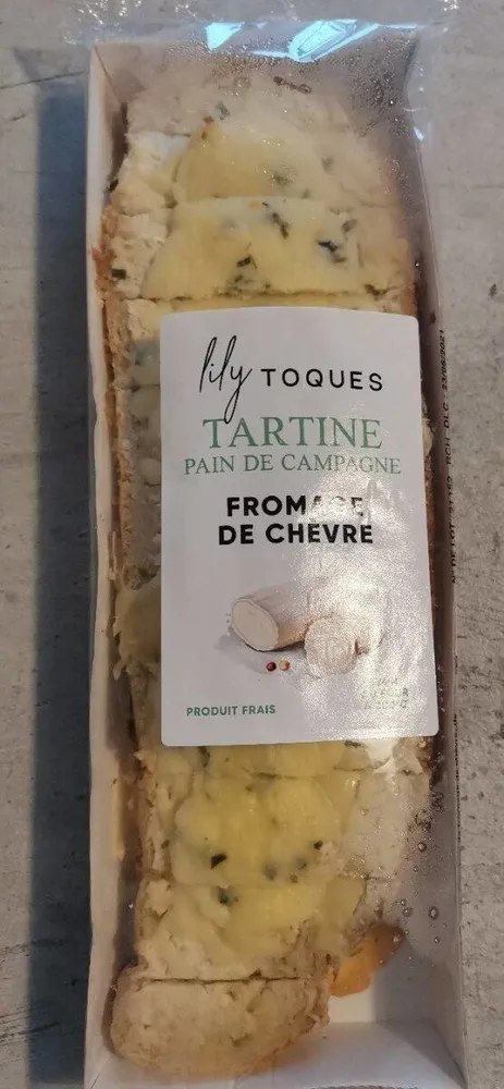 Tartine pain de campagne - Fromage de chèvre