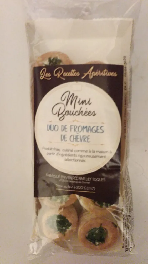 Mini bouchée duo fromages chèvre