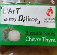Biscuits salés chèvre thym