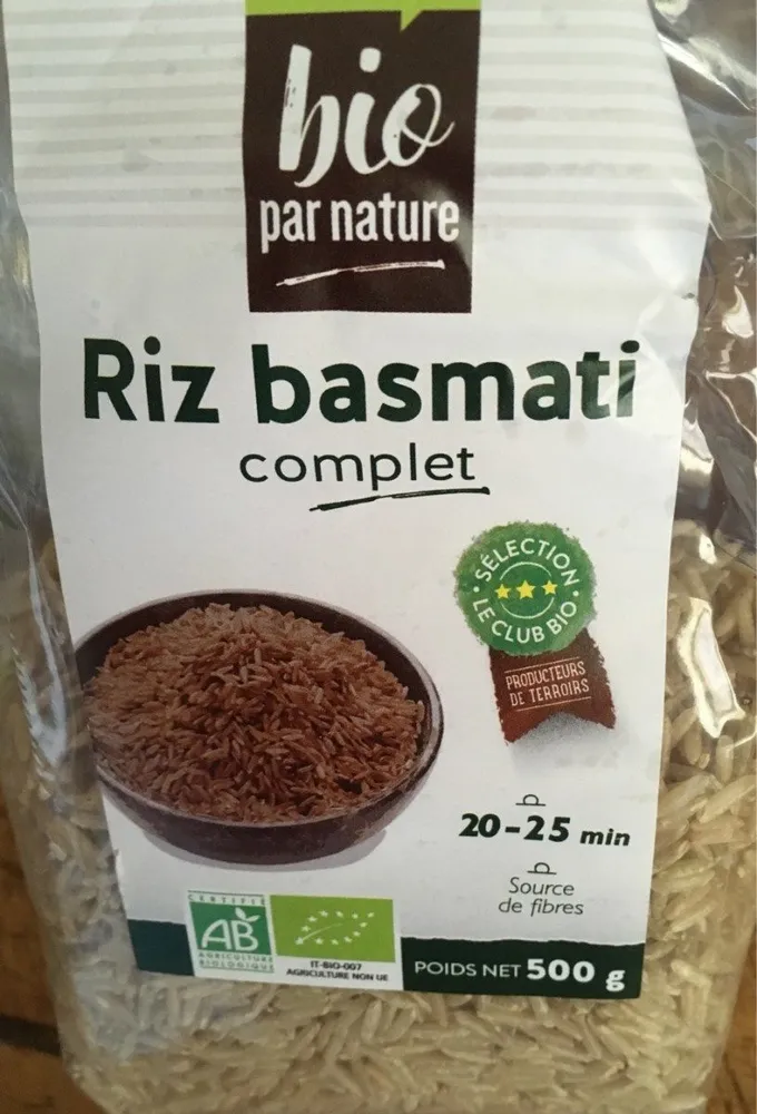 Riz basmati complet
