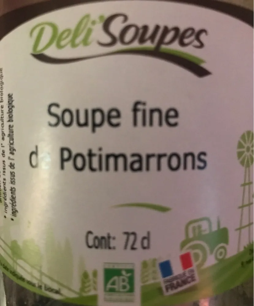 Soupe fine de potimarrons