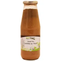 Soupe fine lentilles au thym