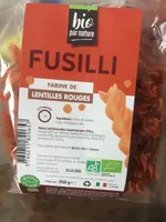 Fusilli farine de lentilles rouges