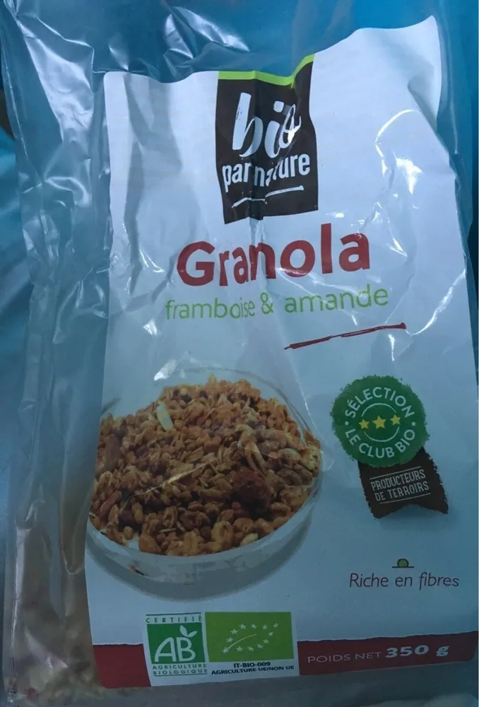 granola framboise et amandes