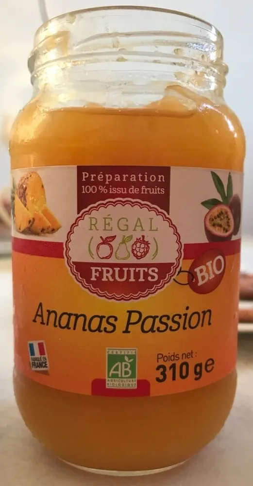 Préparation de fruits Ananas Passion bio