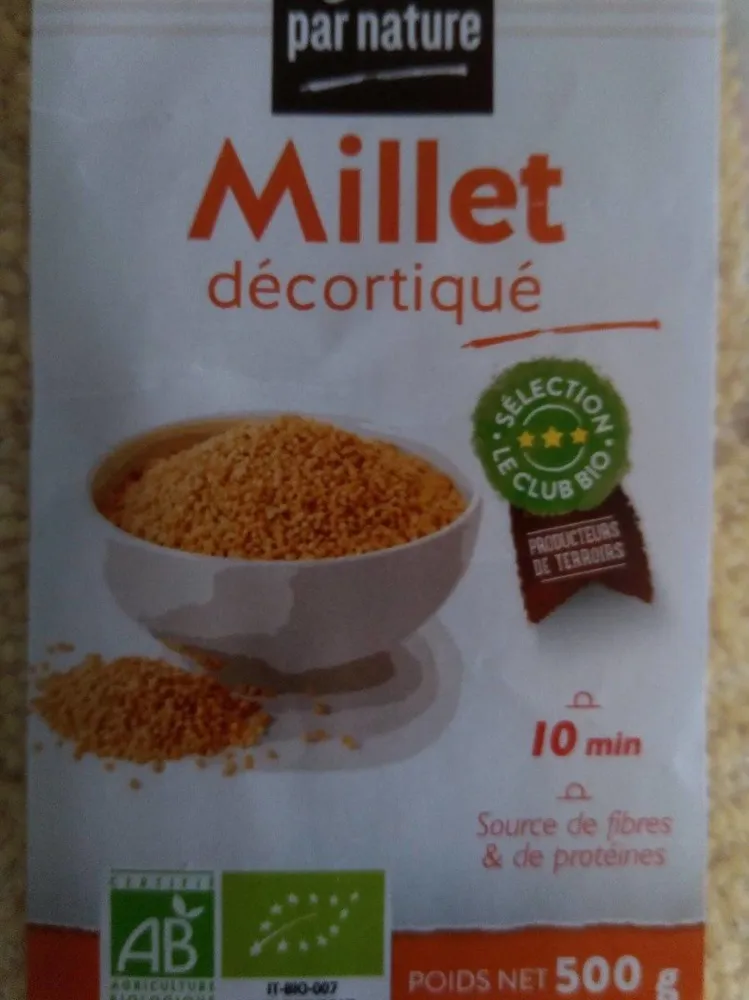 Millet Décortiqué