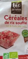 Riz soufflé avec enrobage lait et fruits des bois