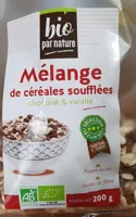 Melange de céréales soufflées chocolat et vanille bio