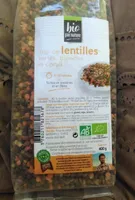 Trio de lentilles vertes, blondes et corail