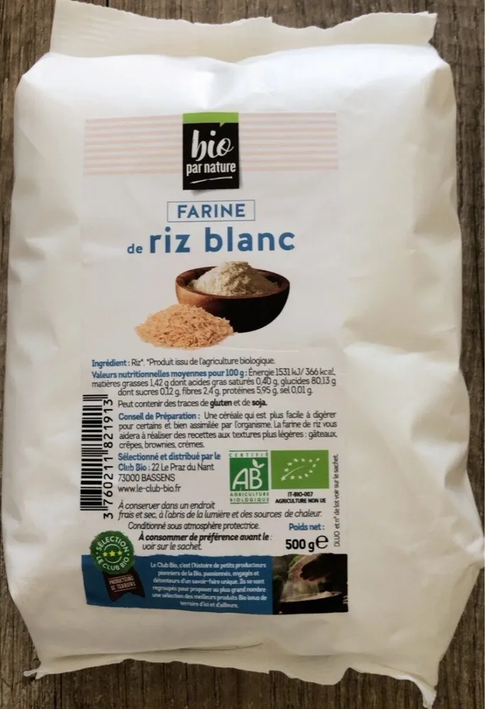 Farine de riz blanc
