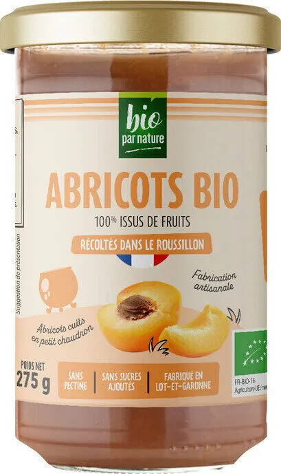 Préparation d'abricots bio