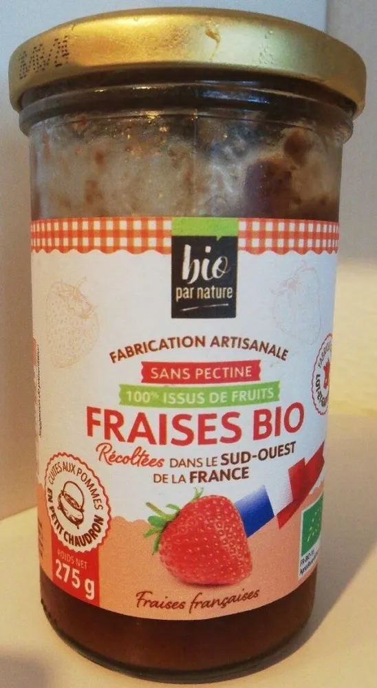 Préparation de fraises bio