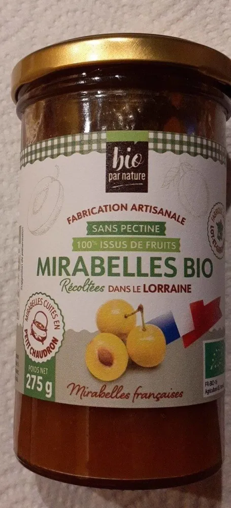 Confiture Mirabelle Bio