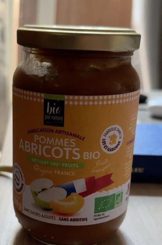 Compote pomme abricot bio