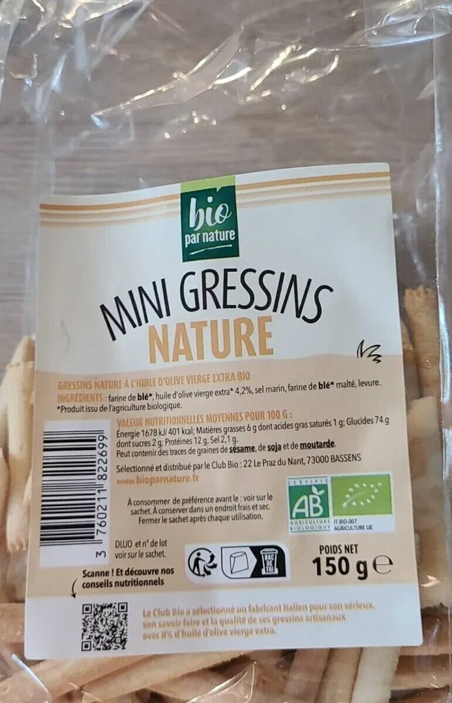 Mini Gressins Nature