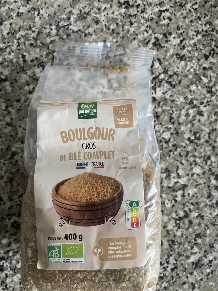 BOULGOUR GROS DE BLÉ COMPLET