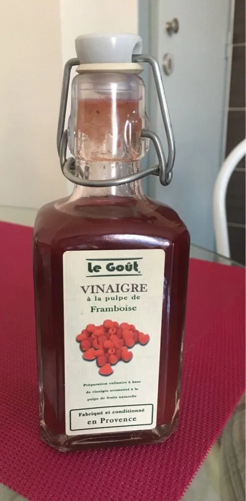 Vinaigre à la pulpe de framboise