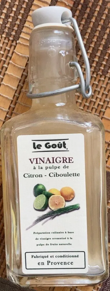 Vinaigre a la pulpe de citron-ciboulette