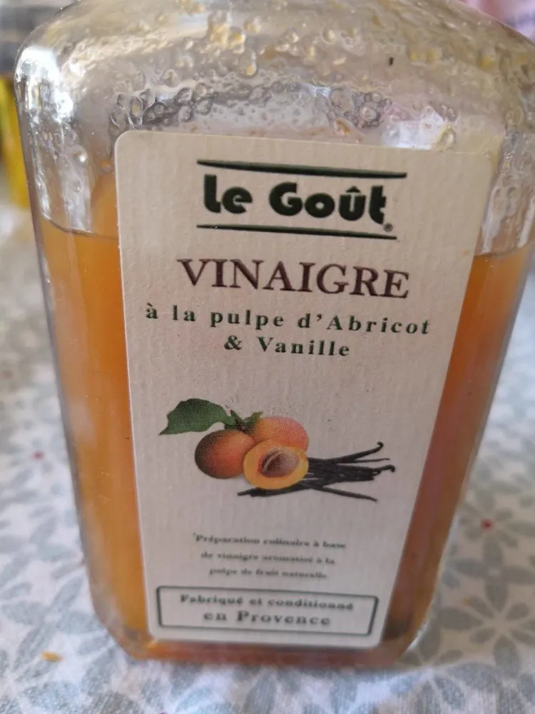 Vinaigre à la pulpe d'abricot & vanille