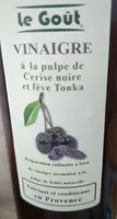 Vinaigre à la pulpe de Cerise noire et fève Tonka