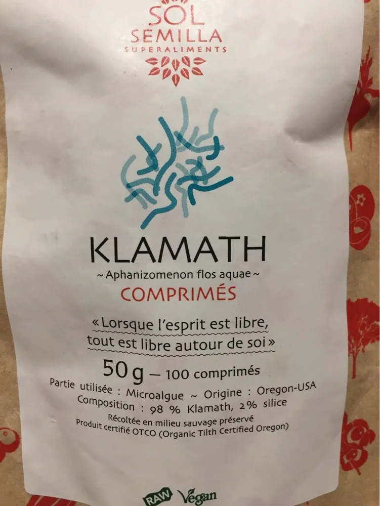 Klamath - 100 Comprimés - Sol Semilla