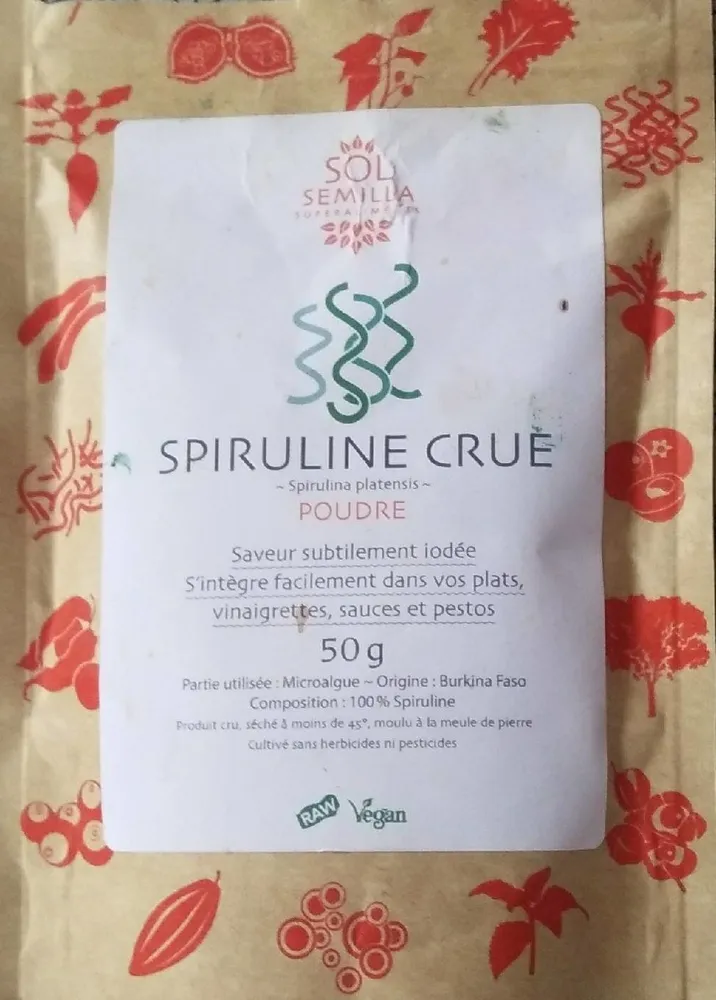 Spiruline Crue En Poudre 50G Sol Semilla