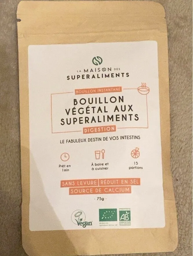Bouillon végétal aux superaliments