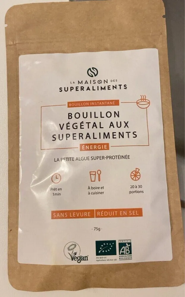 Bouillon vegetal aux superaliments