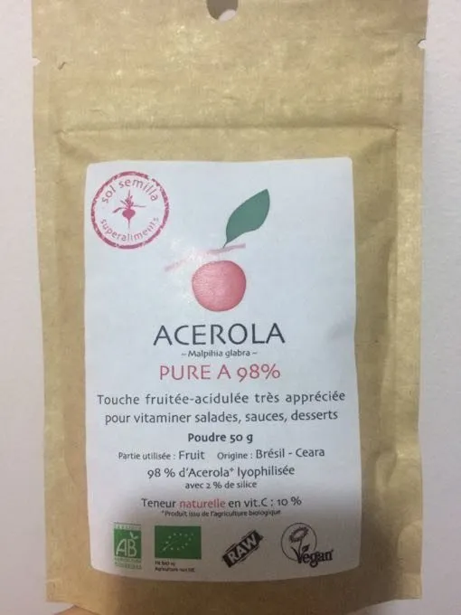 Acerola En Poudre Bio - 50G - Sol Semilla