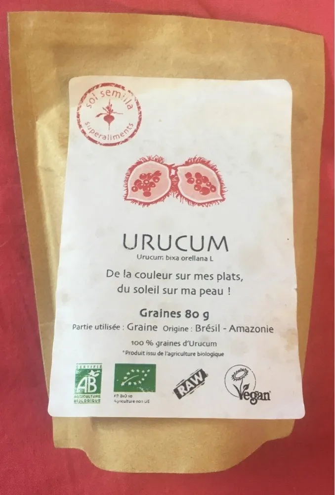 Urucum En Graines - 80 G - Sol Semilla