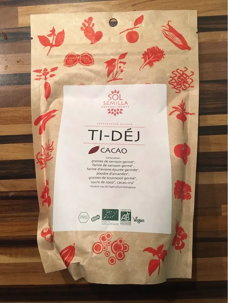 Ti Déj Cacao Bio - 350 G - Sol Semilla