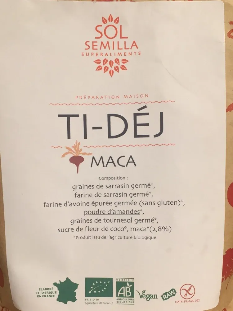 Ti Déj Maca Bio - 350 G - Sol Semilla